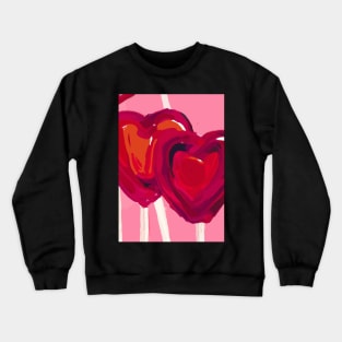 Heart Lollipop Crewneck Sweatshirt